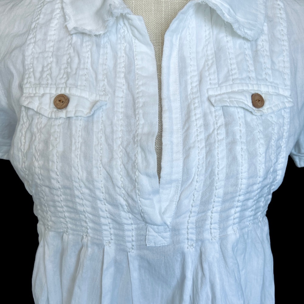 FREE PEOPLE Vintage Boho Embroidered Shirt 6 NWT - Picture 6 of 12